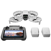 DJI Flip Quadcopter Drone Fly More Combo with Camera, Extra Batteries & Remote Control w/ Screen - Bilingual
