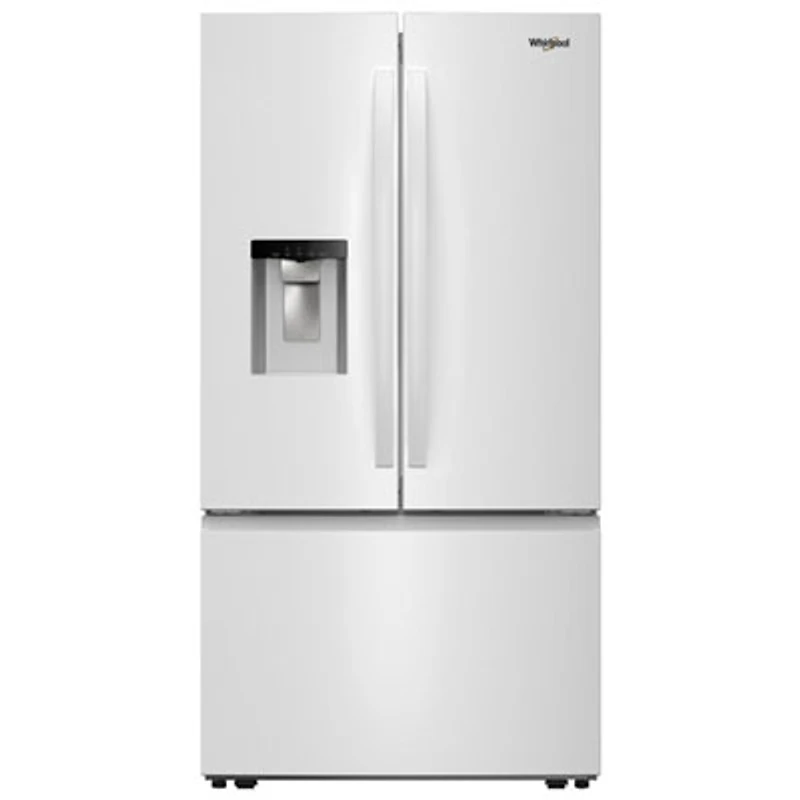 Whirlpool 36" 29.58 Cu. Ft. French Door Refrigerator with Water & Ice Dispenser (WRFF3536SW) - White