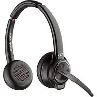 Open Box - HPI Poly Savi 8220 On-Ear Noise Cancelling Wireless Bluetooth Headset with Microphone - Black
