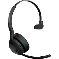 Open Box - Jabra Evolve2 55 On-Ear Noise Cancelling Wireless Bluetooth Headset with Microphone - Black