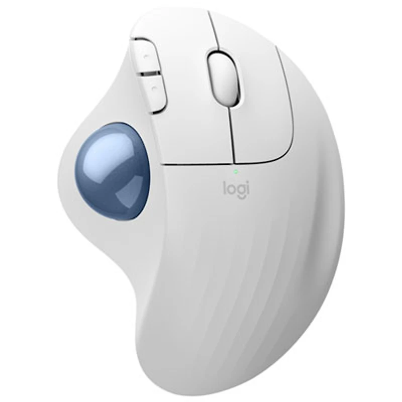 Logitech Ergo M575S Ergonomic 2000 DPI Wireless Trackball Mouse - Off-White