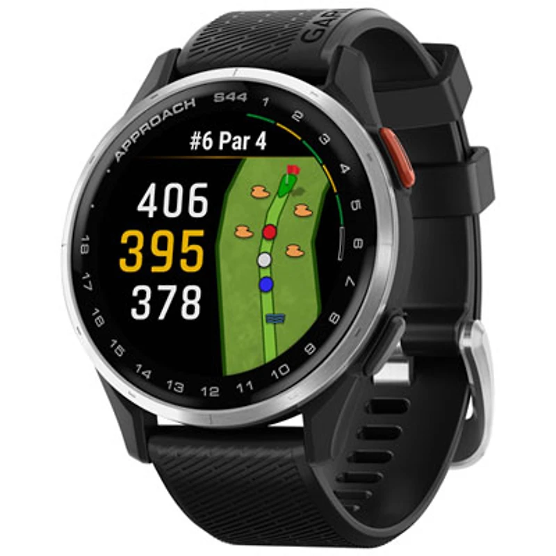 Garmin Approach S44 45mm AMOLED GPS Golf Smartwatch - Black