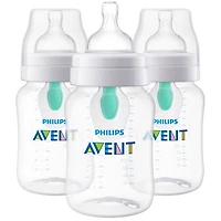 Philips Avent Anti-Colic 9 oz. Baby Bottle Set with AirFree Vent - 3 Pack