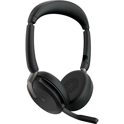 Open Box - Jabra Evolve2 65 Flex On-Ear Active Noise Cancelling Truly Wireless Bluetooth 5.2 Headset w/Mic