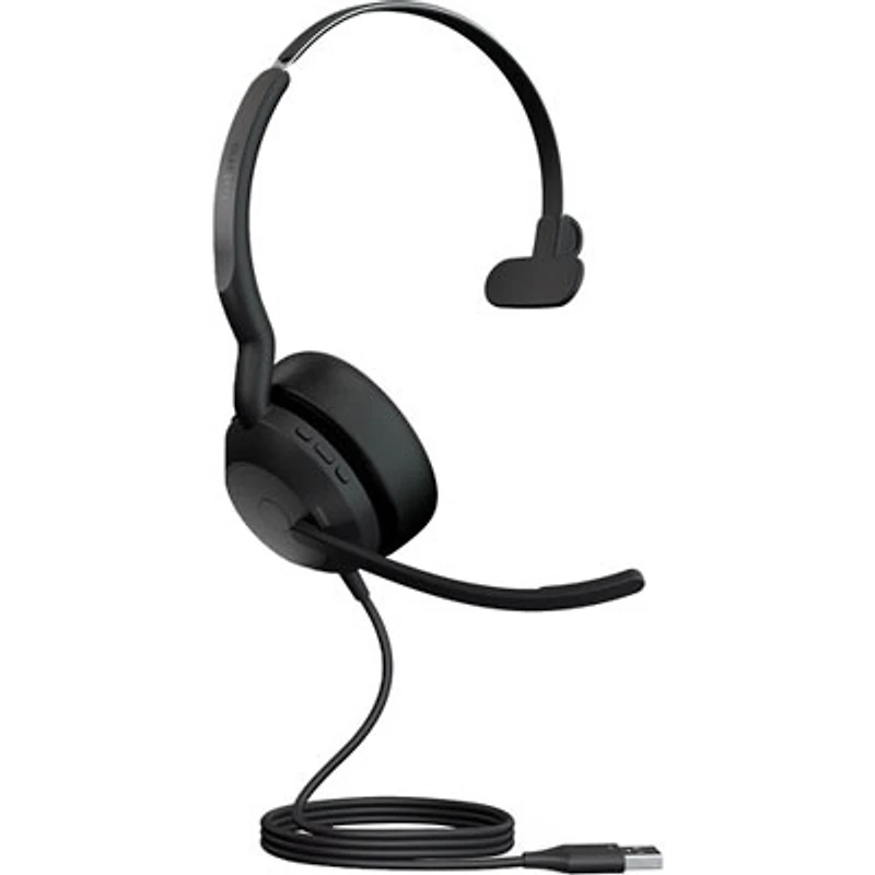 Open Box - Jabra Evolve2 50 On-Ear Noise Cancelling Bluetooth Headset with Microphone - Black (25089-889-999)