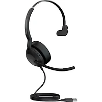 Open Box - Jabra Evolve2 50 On-Ear Noise Cancelling Bluetooth Headset with Microphone - Black (25089-889-999)