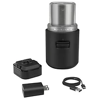 KitchenAid Go Cordless Blade Coffee Grinder with Battery - Black Matte