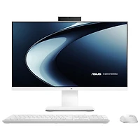 ASUS V400 AiO 24" All-in-One PC - White (Intel Core i3-1315U/16GB RAM/512GB SSD/Windows 11)