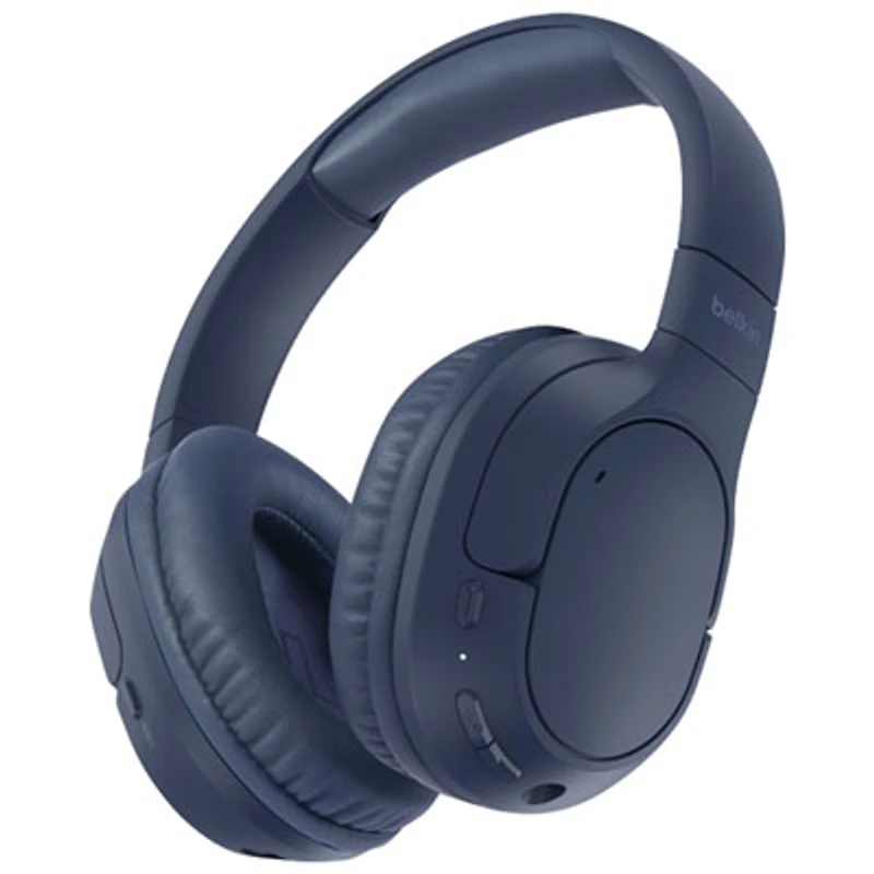 Belkin SoundForm Surround Over-Ear Sound Isolating True Wireless Headphones - Black