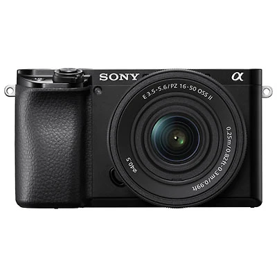 Sony Alpha 6100 APS-C Mirrorless Camera with 16-50mm Lens Kit - Black