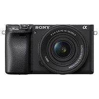 Sony Alpha 6400 APS-C Mirrorless Camera with 16-50mm Lens Kit - Black