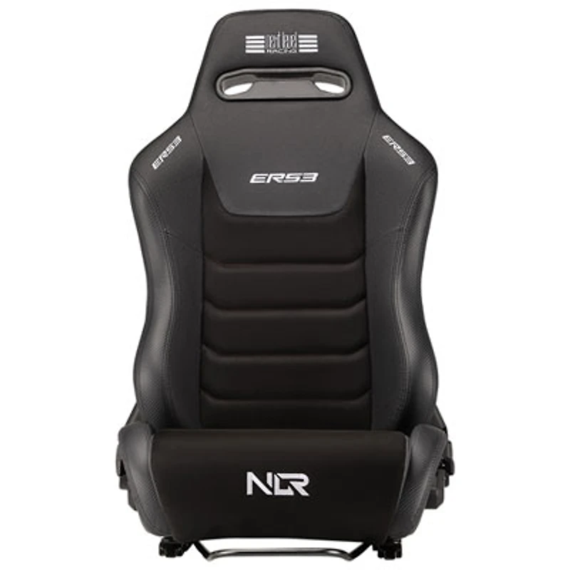 Next Level Racing ERS3 Elite PU Leather/Suede Reclining Racing Seat - Black
