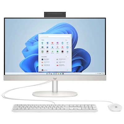 HP 24" All-in-One PC - White (Intel Core i5-1334U/8GB RAM/512GB SSD/Windows 11) - Only at Best Buy