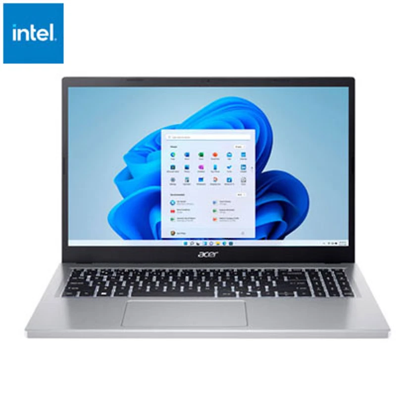 Open Box - Acer Aspire Go 15.6" Laptop - Silver (Intel N100/8GB RAM/512GB SSD/Windows 11)