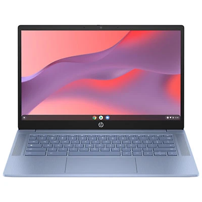 HP 14" Chromebook Laptop w/3 month of Google AI Pro - Sky Blue (Intel N100/4GB RAM/128GB UFS/Chrome OS)