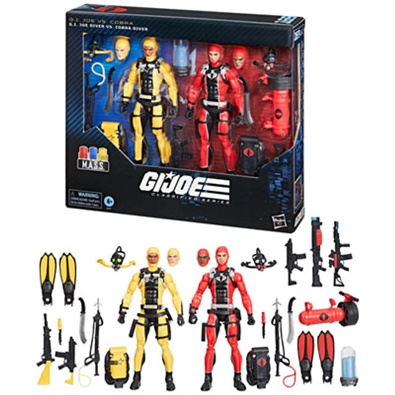 Hasbro G.I. Joe Classified Series - G.I. Joe Diver Vs. Cobra Diver Action Figures