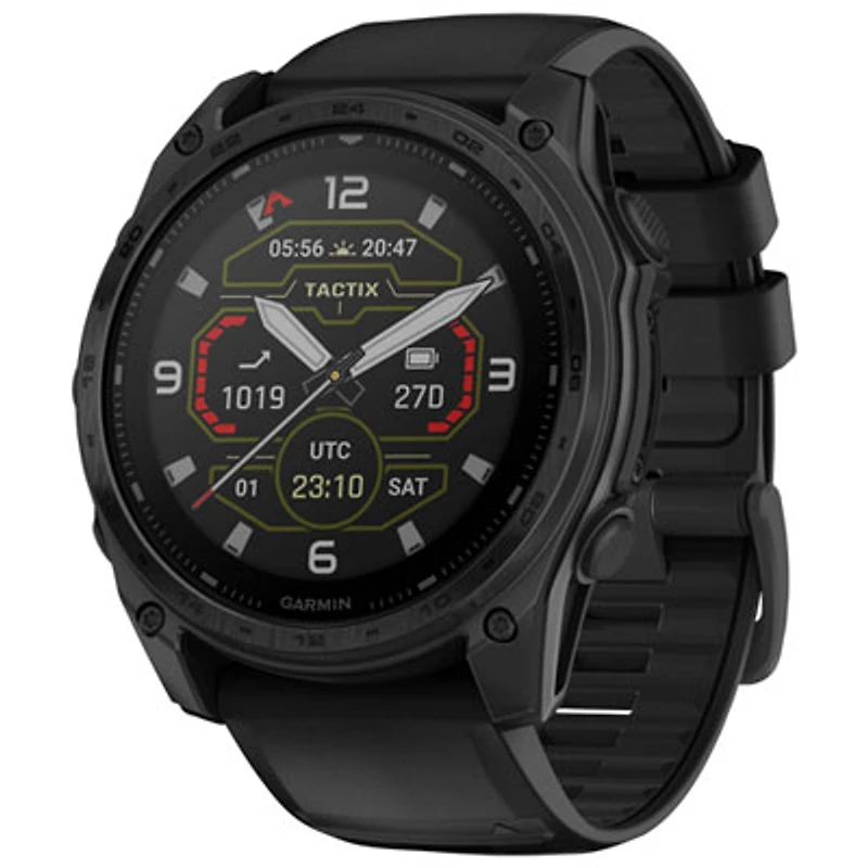 Garmin tactix 8 Solar 51mm Bluetooth Multisport Smartwatch - Black