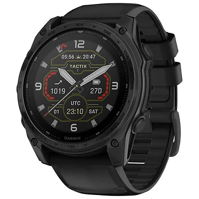 Garmin tactix 8 Solar 51mm Bluetooth Multisport Smartwatch - Black