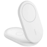 Belkin 2-in-1 15W Qi2 Wireless Foldable Charging Stand - White