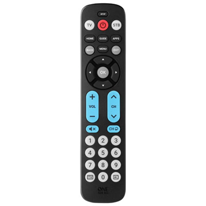 One For All 2-Device Big Button Universal Remote Control (URC6821)