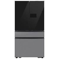 Samsung 36" 28.6 Cu. Ft. French Door Refrigerator w/ Water Dispenser & 9" AI Home Screen (RF90F29BECRAA) - SS