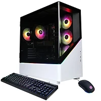 CyberPowerPC Gamer Master Gaming PC - White (AMD Ryzen 7 9700X/16GB RAM/2TB SSD/RTX 5060 Ti) - English