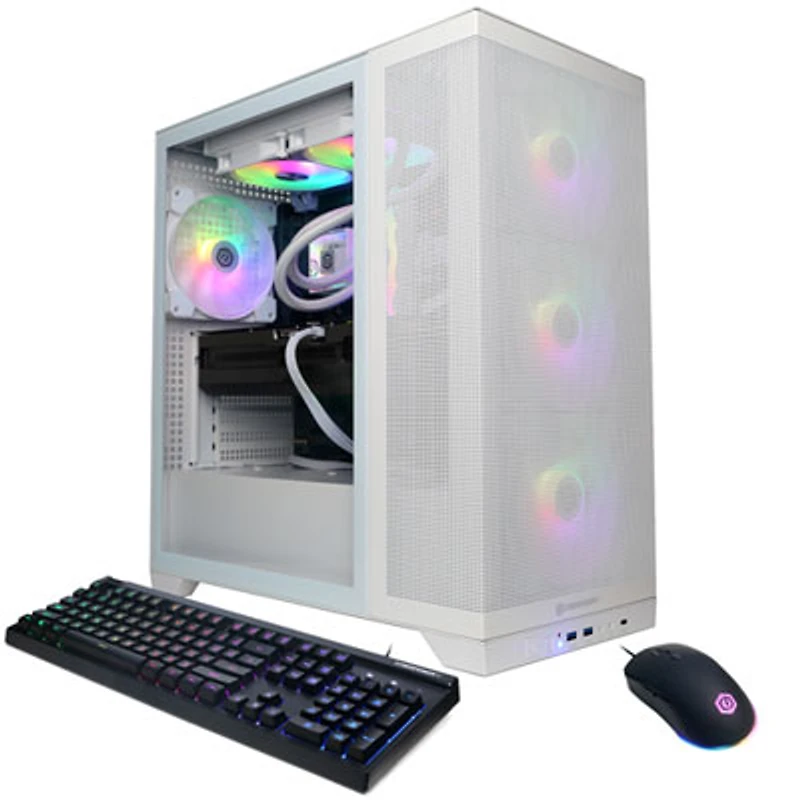 CyberPowerPC Gamer Supreme Gaming PC - White (AMD Ryzen 9 9900X/32GB RAM/2TB SSD/GeForce RTX 5080) - Eng