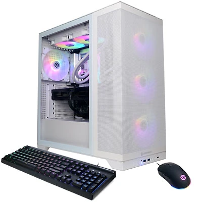 CyberPowerPC Gamer Supreme Gaming PC - White (Intel Core Ultra 9 285/64GB RAM/4TB SSD/GeForce RTX 5070 Ti) - Eng