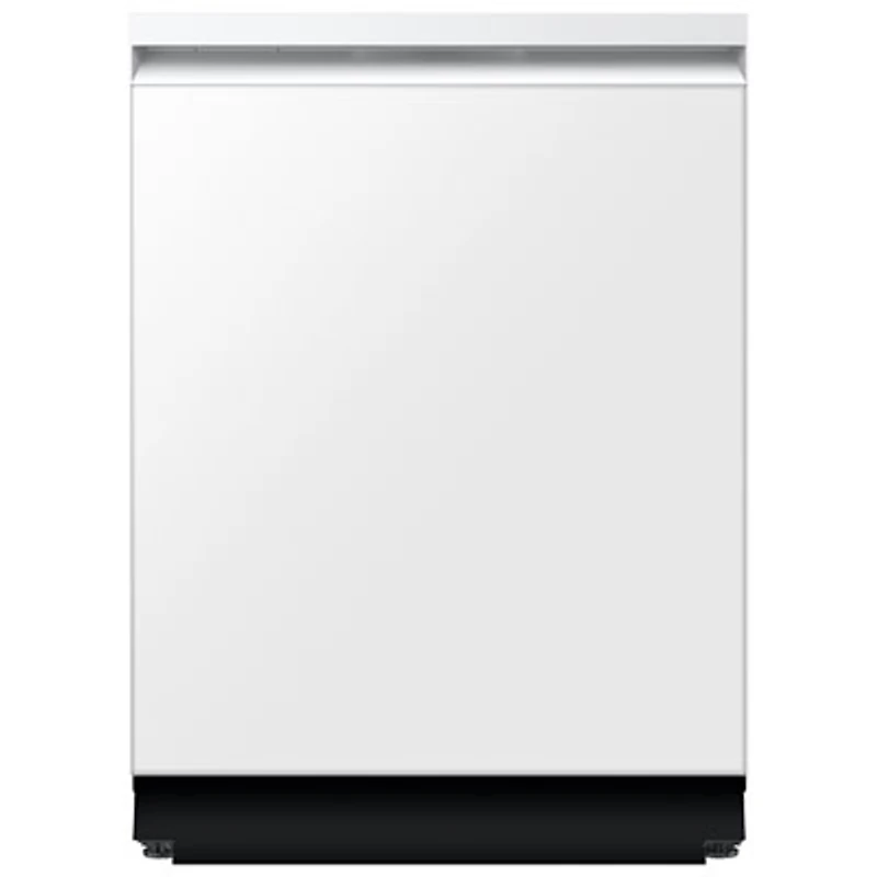 Samsung 24" 38dB Built-In Dishwasher with AI Wash & Third Rack (DW90F89T0U12AA) - White Glass