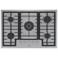 Open Box - Bosch 30" 5-Burner Gas Cooktop (NGM8058UC) - Stainless Steel - Perfect Condition