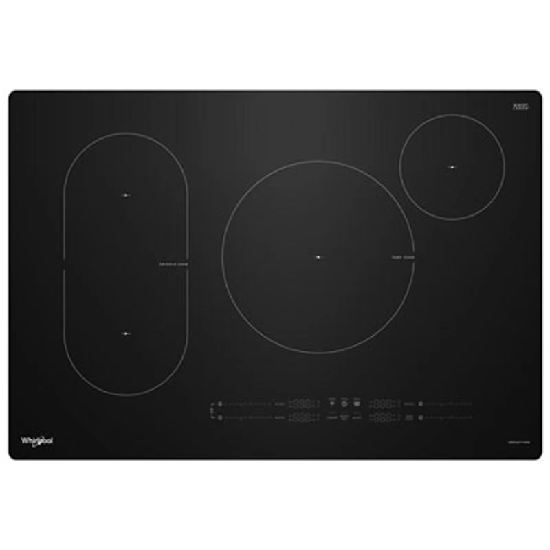 Whirlpool Intelligent 31" 4-Element Induction Cooktop (WCIT7030SB) - Black