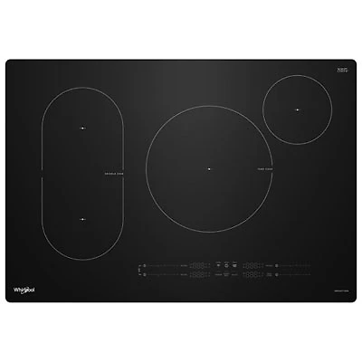 Whirlpool Intelligent 31" 4-Element Induction Cooktop (WCIT7030SB) - Black