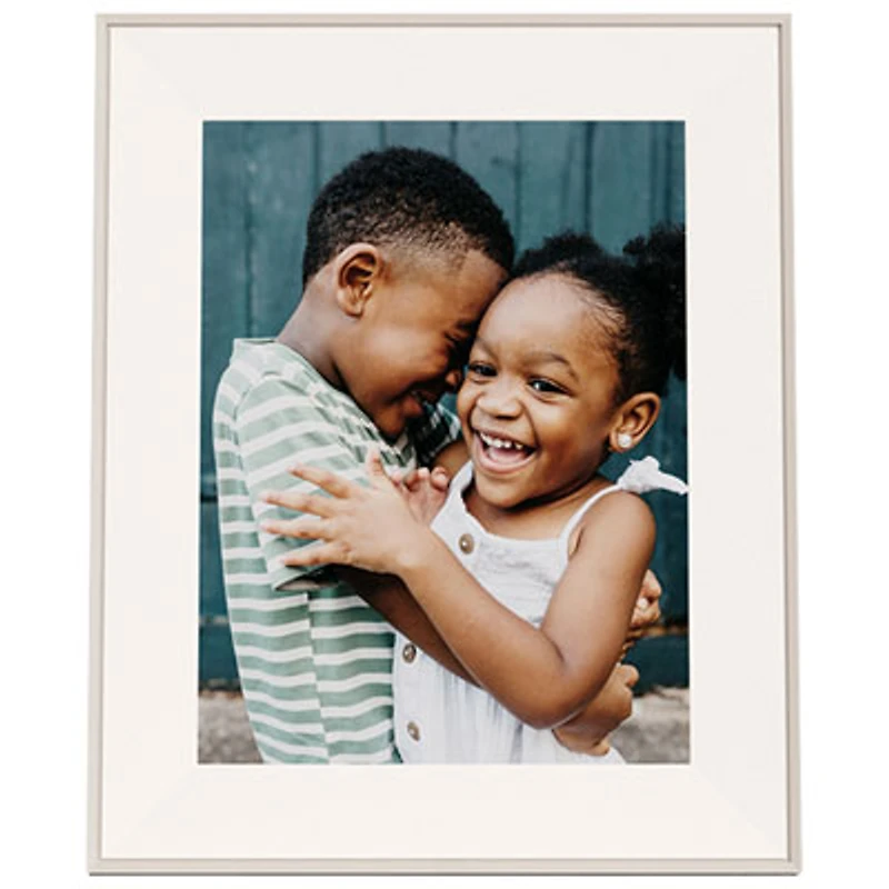 Aura Aspen 12" Digital Photo Frame (AF215-MWHT) - Clay