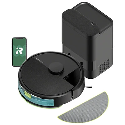 iRobot Roomba 105 Combo Wi-Fi Connected Self-Empty Robot Vacuum & Mop - Black