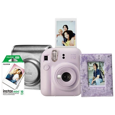 Open Box - Fujifilm Instax Mini 12 Instant Camera Gift Set - Lilac