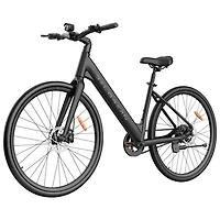 Delorean DM770 Step-Through Electric City Bike (500W Motor / 55km Range / 32km/h Top Speed) - Black