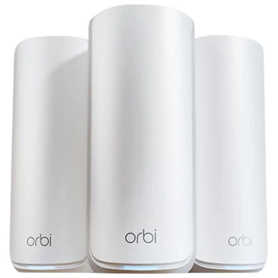 NETGEAR Orbi Whole Home Mesh Wi-Fi 7 System (RBE873-100CNS) - 3 Pack