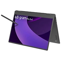 LG Gram 16" Touchscreen 2-in-1 Laptop - Obsidian Black (Intel Core Ultra 7 255H/32GB RAM/1TB SSD)