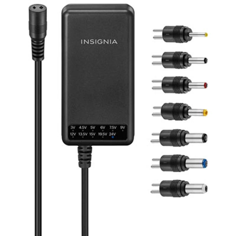 Insignia 48W Universal AC Adaptor with 7 Tips & USB-A (NS-UNI48WAC-C)