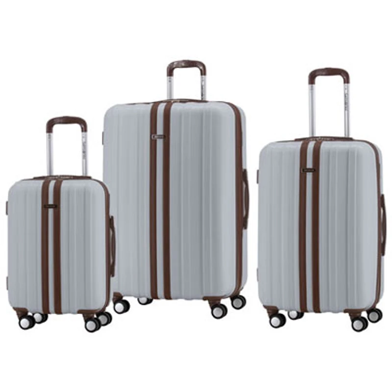 Open Box - Samsonite Spectacular LTD 3-Piece Hard Side Expandable Luggage Set - Silver/Brown