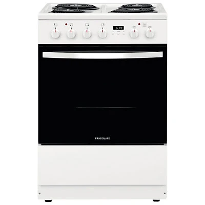 Open Box - Frigidaire 24" 1.9 Cu. Ft. 4-Element Freestanding Electric Range (FCFC241CAW) - White - Scratch & Dent
