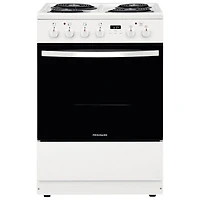 Open Box - Frigidaire 24" 1.9 Cu. Ft. 4-Element Freestanding Electric Range (FCFC241CAW) - White - Scratch & Dent
