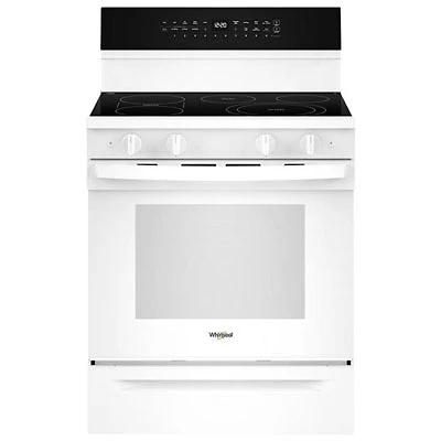 Open Box - Whirlpool 30" 5.3 Cu. Ft. Convection Freestanding Electric Range (YWFES7530RW) - White - Perfect Condition
