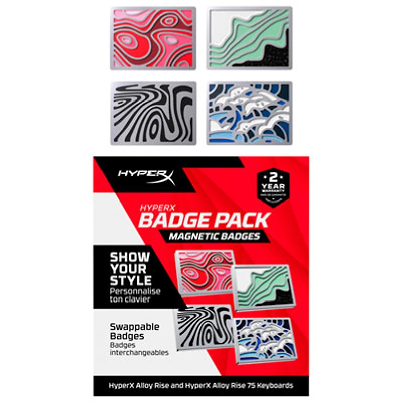 HyperX Magnetic Badges for Alloy Rise Keyboards - Abstract