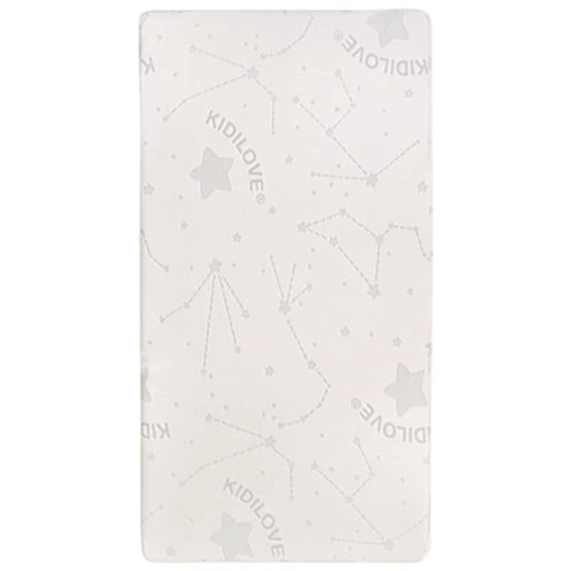 Dream On Me Kidilove Comfort Water Resistant Cotton Crib Mattress - Star Print