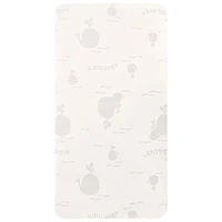 Dream On Me Kidilove Comfort Water Resistant Organic Cotton Crib Mattress - Whale Print