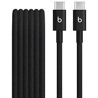 Beats By Dr. Dre 1.5m (4.9 ft.) USB-C to USB-C Woven Cable (MDGA4LL/A) - Bolt Black