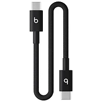 Beats By Dr. Dre 0.2m (0.65 ft.) USB-C to USB-C Woven Cable (MEQ94LL/A) - Bolt Black