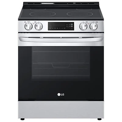 LG 30" 6.3 Cu. Ft. Fan Convection Slide-In Electric Air Fry Range (LSEL6332FC) - Stainless Steel