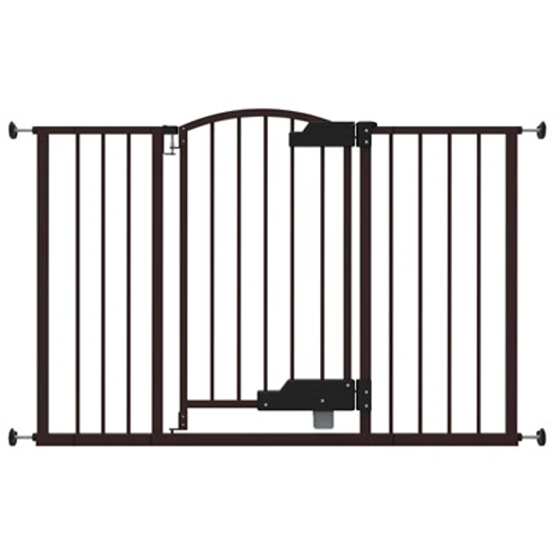 Ingenuity Thruway 52W Baby/Pet GlideOpen Pressure Mounted Safety Gate - Black